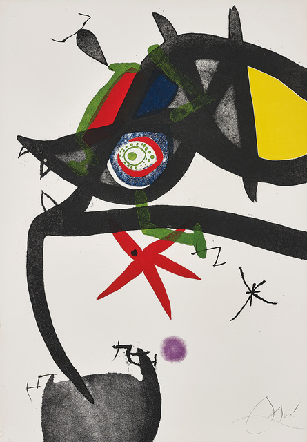 Joan Miró, ‘Quatre Colors aparien el món (Four Colours will Beat the World): one plate’, 1975, Phillips