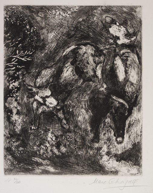 Marc Chagall, ‘Les Deux Taureaux et une Grenouille’, 1927-1930, Wallector
