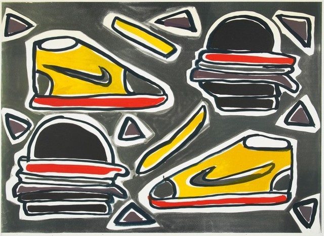 Katherine Bernhardt, ‘Cheeseburger Deluxe’, 2016, Lougher Contemporary