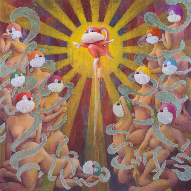 Yusuke Ochiai, ‘Sunrise 12 + 1’, 2014, Painting, Acrylic on wood, Onishi Gallery