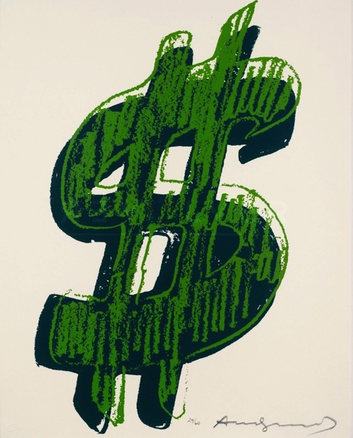 Andy Warhol, ‘Dollar Sign, Green (FS II.278)’, 1982, Print, Screenprint on Lenox Museum Board., Revolver Gallery