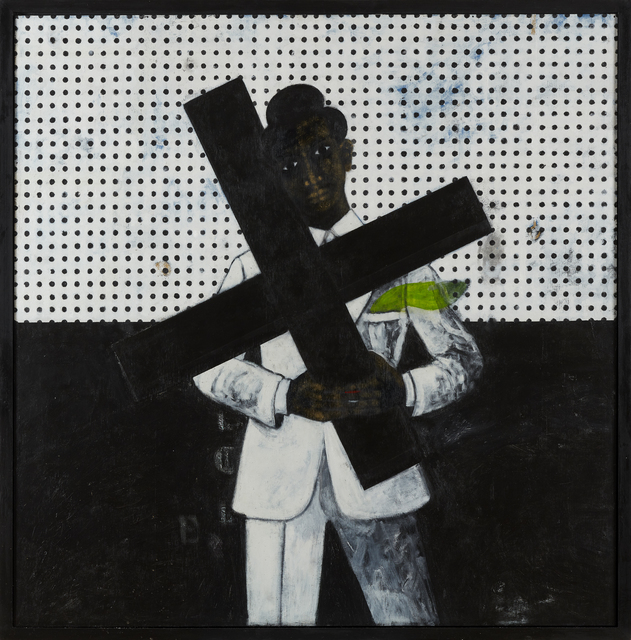 Abiodun Odedina, ‘Newcross’, 2020, Painting, Acrylic on plywood, CFHILL
