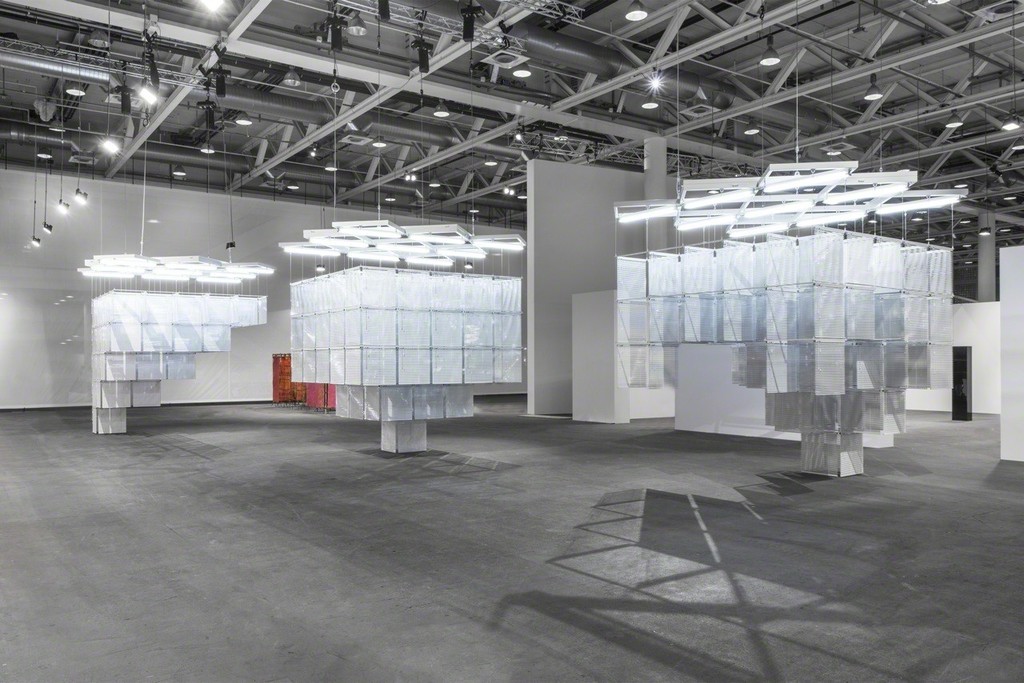 Haegue Yang Art Basel Unlimited installation view, 2016
Photo: Sebastiano Pellion di Persano
Courtesy of the artist studio
Image provided by Kukje Gallery Haegue Yang Art Basel Unlimited installation view, 2016
Photo: Sebastiano Pellion di Persano
Courtesy of the artist studio
Image provided by Kukje Gallery