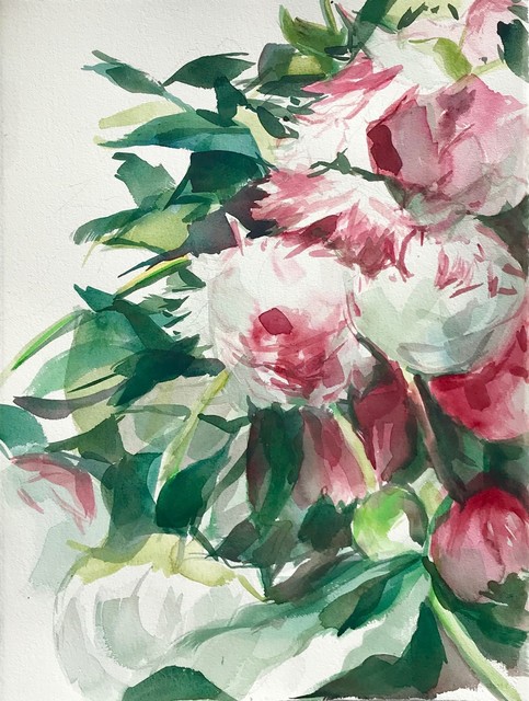 Jamie Evrard, ‘Red Peonies 1’, 2019, Bau-Xi Gallery