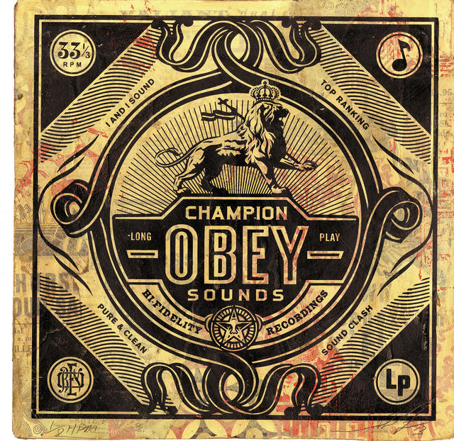 Shepard Fairey, ‘Champions Sounds’, 2013, Underdogs Gallery