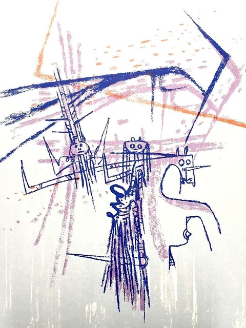 Wifredo Lam Original Lithograph Knight By Wifredo Lam 1963 Available For Sale Artsy