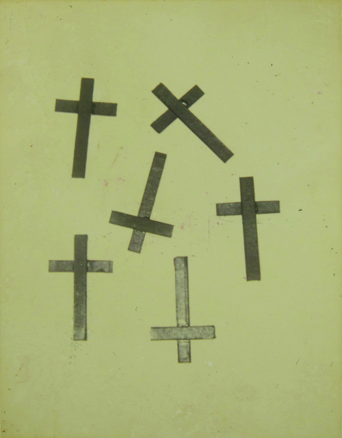 Andy Warhol, ‘Crosses’, anni 1980, Photography, Polaroid applied on cardboard, Finarte