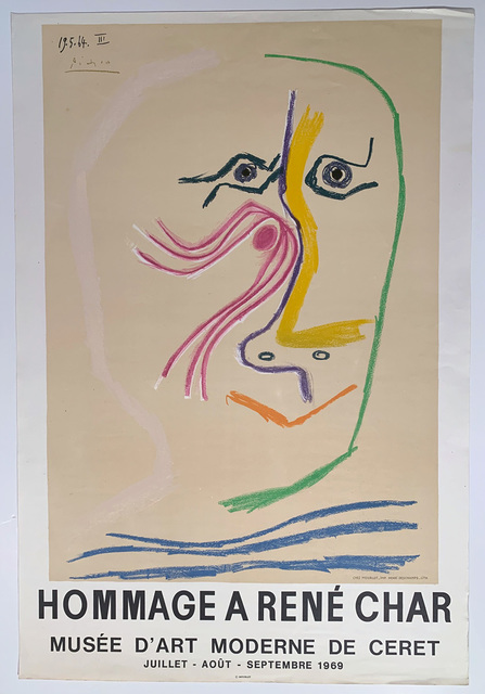 Pablo Picasso, ‘PIcasso, Hommage A Rene Char Musee D/Art Moderne de Cheret’, 1969, David Lawrence Gallery