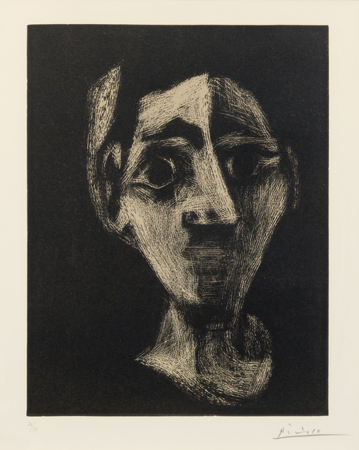 Pablo Picasso, ‘Visage (Jacqueline au bandeau)’, 1962, Hindman