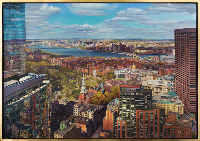 Joel Babb, ‘Church and State, Boston from the Harvard Club ’, 2018, Vose Galleries
