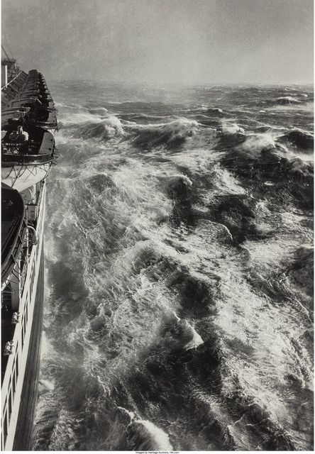 Alfred Eisenstaedt, ‘Hurricane in the Atlantic, S.S. Queen Elizabeth starboard’, 1948, Heritage Auctions