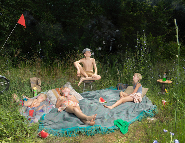 Julie Blackmon, ‘Weeds’, 2017, Photography, Archival pigment print, Robert Mann Gallery
