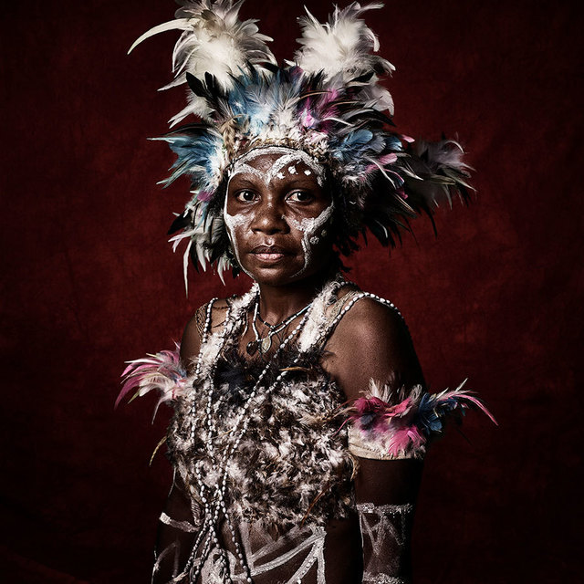 Sandro Miller, ‘Mistica Wonuk of the Sasap Wigum Tribe’, 2016, Photography, Pigment print made on fabric framed and backlit with LED light, Catherine Edelman Gallery