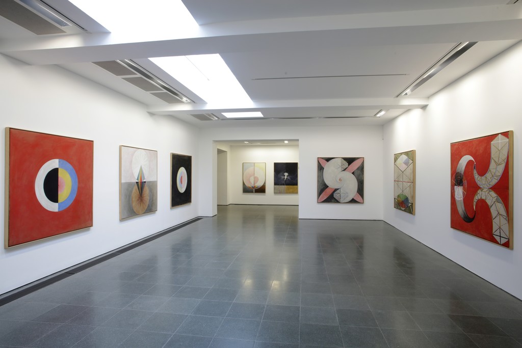 Installation view of "Hilma af Klint: Painting the Unseen" at Serpentine Gallery, London (2016). Image © Jerry Hardman-Jones
Installation view of "Hilma af Klint: Painting the Unseen" at Serpentine Gallery, London (2016). Image © Jerry Hardman-Jones