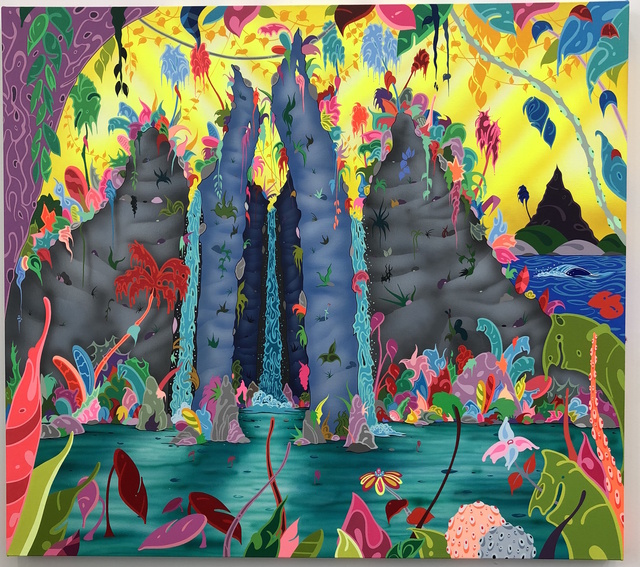 Erik Parker, ‘Triple double falls’, 2018, Painting, Acrylic on Canvas, Dio Horia