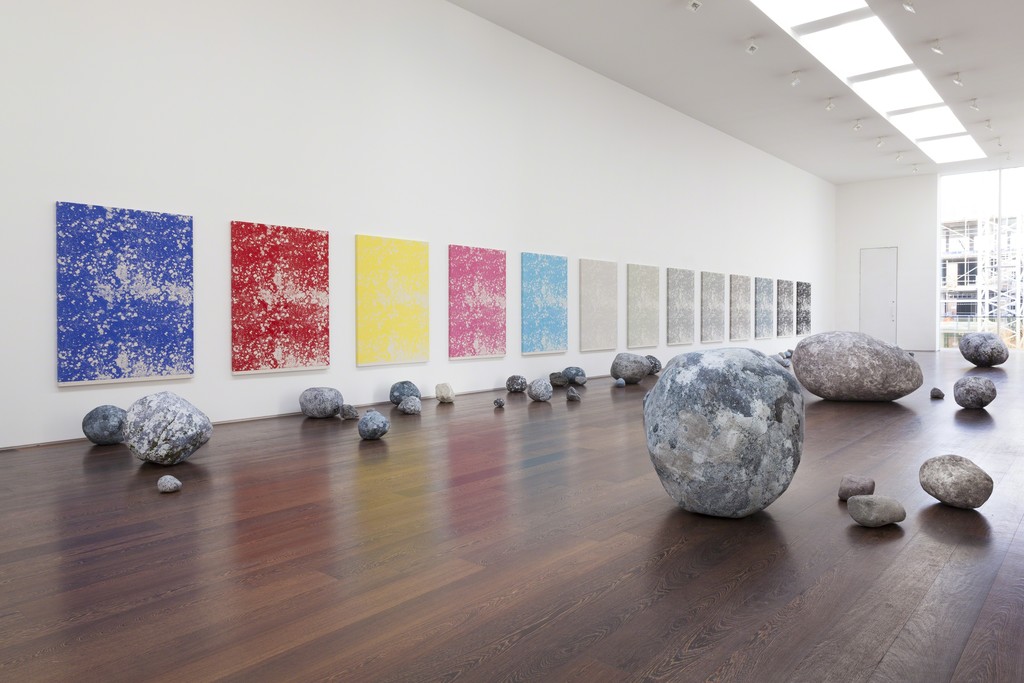Installation view, Stone Series, 2013-2015
30 January – 28 March 2015
Victoria Miro, 16 Wharf Road, London Installation view, Stone Series, 2013-2015
30 January – 28 March 2015
Victoria Miro, 16 Wharf Road, London
