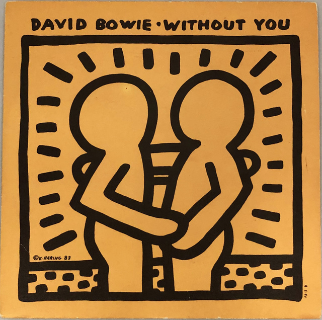 Keith Haring, ‘Rare Original Keith Haring Vinyl Record Art (David Bowie)’, 1983, Lot 180