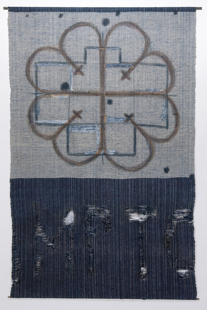 Karen Hampton, ‘Ghosts #1’, 2000, Textile Arts, Handwoven linen, amaco yarn, image transfer, pigment, devoré, Fritz + Kouri