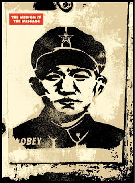 Shepard Fairey (OBEY), ‘Chinese Stencil’, 2001, Gregg Shienbaum Fine Art
