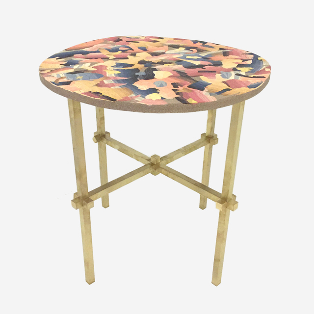 Cody Hoyt, ‘Crossed Bars Table’, 2016, Design/Decorative Art, Brass, ceramic, Patrick Parrish Gallery