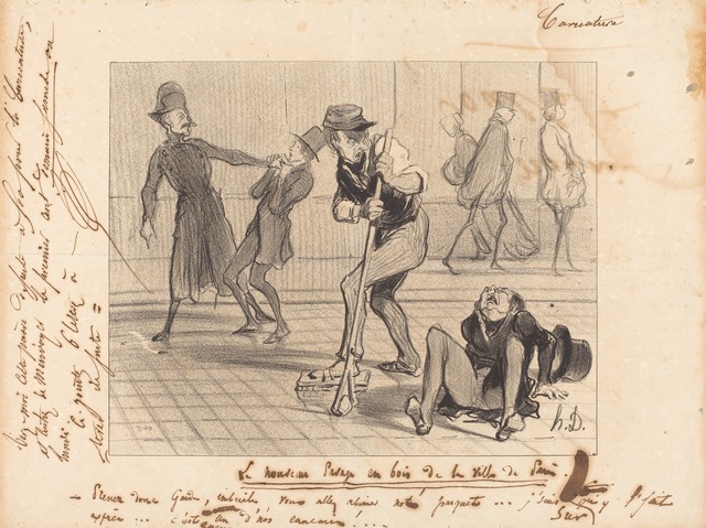 Honoré Daumier, ‘Le Nouveau pavage en bois... de Paris’, 1842, National Gallery of Art, Washington, D.C.