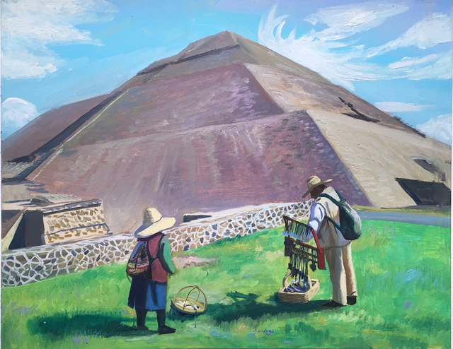 Thomas John Carlson, ‘Mexico City 3’, 2018, Painting, Oil on panel, Deep Space Gallery