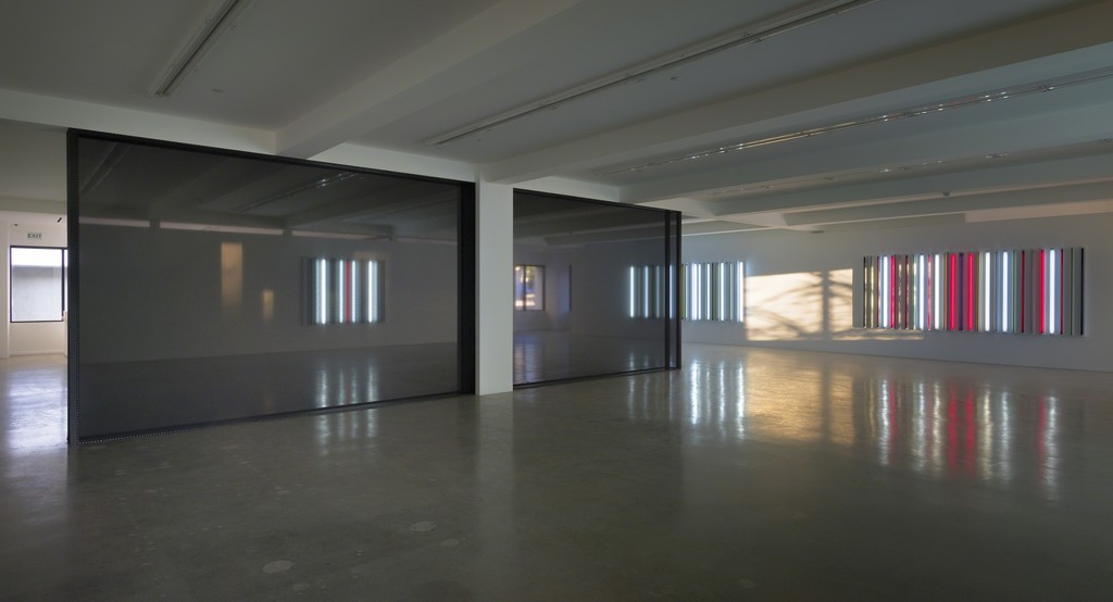 Robert Irwin, Installation view, Sprüth Magers, Los Angeles, January 23 - April 21, 2018; Courtesy the artist and Sprüth Magers; Photography by Robert Wedemeyer Robert Irwin, Installation view, Sprüth Magers, Los Angeles, January 23 - April 21, 2018; Courtesy the artist and Sprüth Magers; Photography by Robert Wedemeyer