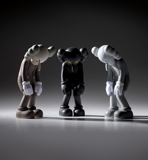 KAWS, ‘Three works: (i) Small Lie (Brown); (ii) Small Lie (Black); (iii) Small Lie (Grey)’, Phillips