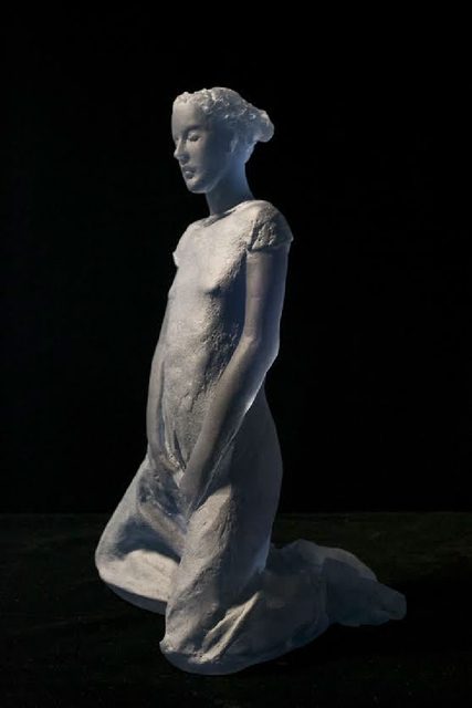 Nicolas Africano, ‘Schiele (blue kneeling figure)’, 2015, Nancy Hoffman Gallery