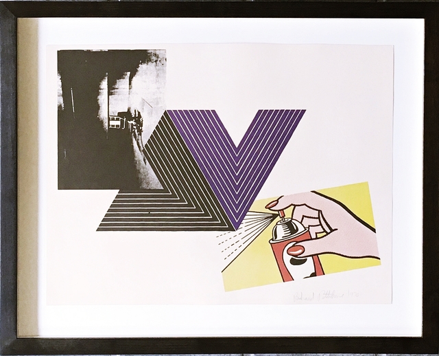 Richard Pettibone, ‘The Appropriation Print: Andy Warhol, Frank Stella, Roy Lichtenstein’, 1970, Print, Silkscreen in colors on smooth wove paper. Hand signed and dated in graphite pencil on the recto. Framed., Alpha 137 Gallery