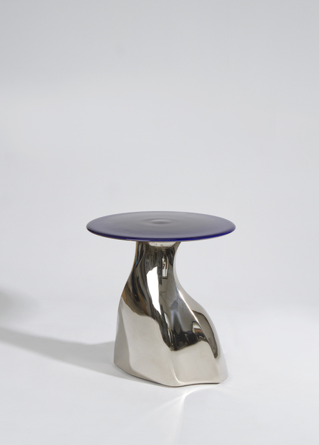 Eric Schmitt, ‘"Guéridon Fuji"’, 2015, Design/Decorative Art, Nickeled plated bronze and Bohemian glass top, Galerie Dutko