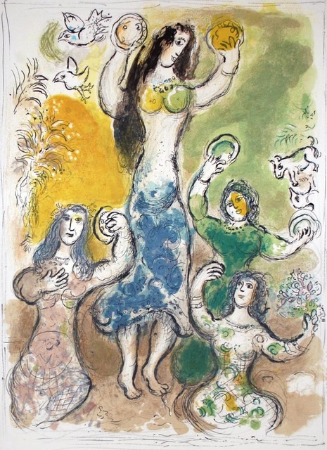 Marc Chagall, ‘Miriam Took a Timbrell’, 1966, Georgetown Frame Shoppe