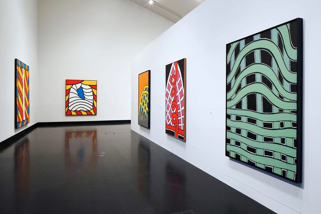 Installation view, Nicholas Krushenick: Electric Soup, Tang Teaching Museum, 2015 Installation view, Nicholas Krushenick: Electric Soup, Tang Teaching Museum, 2015