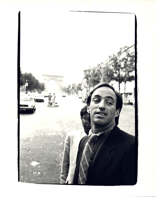 Andy Warhol, ‘Andy Warhol, Photograph of Bob Colacello and Jon Gould, Arc du Triomphe, Paris’, 1980-1986, Hedges Projects