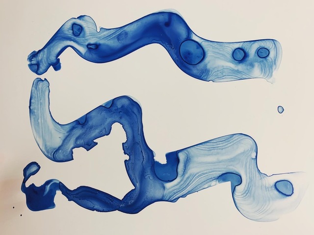 Lj., ‘T0027 abstract watercolor painting on translucent paper’, 2019, Painting, Watercolor on translucent paper, 917 Fine Arts