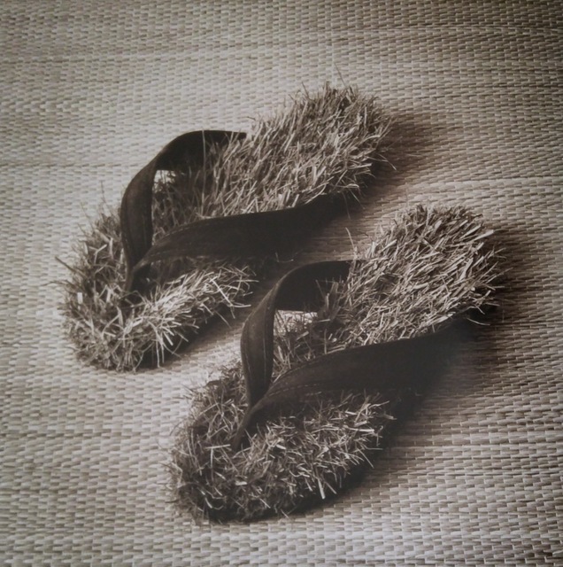 Chema Madoz, ‘Untitled, Madrid (Sandals w/Grass)’, 1997, Photography, Gelatin silver print, PDNB Gallery