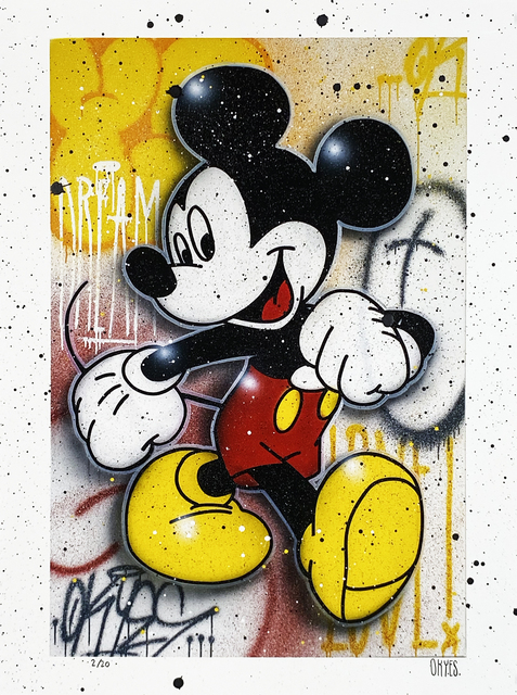 OKYES Rodrigo Silva #39 Positive Vibe #39 (Mickey) Hand Finished (2020) Artsy