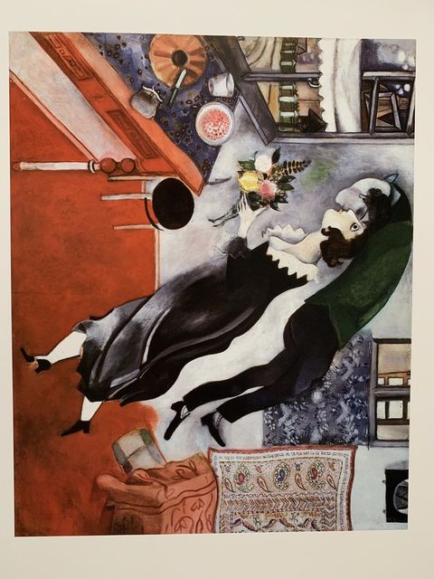 Marc Chagall | MARC CHAGALL "BIRTHDAY" 1915 MCGAW GRAPHICS, MUSEUM OF ...