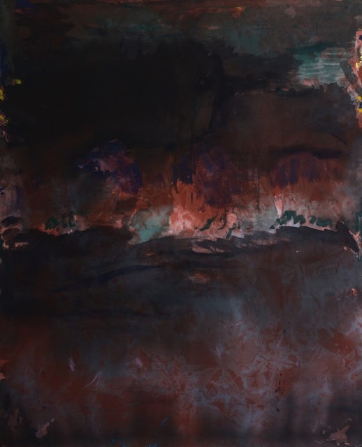 Matt Arbuckle, ‘The Cloud’, 2018, Painting, Dye and oil stick on knitted polyester, Tim Melville Gallery