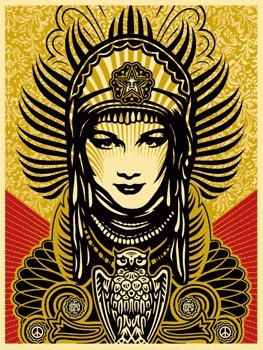 Shepard Fairey (OBEY), ‘Peace Goddess’, KP Projects