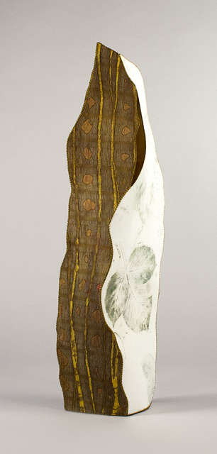 Cameron Anne Mason, ‘Vashon’, 2020, Textile Arts, Silks, rayon-silk velvet, rayon, cotton, wool yarn, non-woven innerfacing, rayon, cotton, and polyester threads on wood panel., Foster/White Gallery