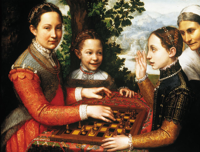 Sofonisba Anguissola, ‘The chess game’, 1555, Painting, Oil on canvas, Centre for Fine Arts (BOZAR)