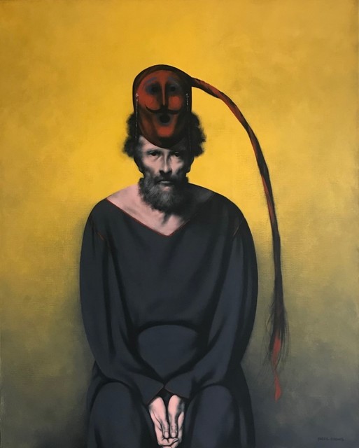 Rafael Coronel, ‘Moro trenza’, 1990-2000, Painting, Acrylic on canvas, Aguafuerte Galería