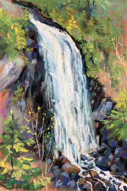 Takeyce Walter, ‘Day 10: Spring Flow on OK Slip ’, February 2020, Painting, Pastels, Keene Arts
