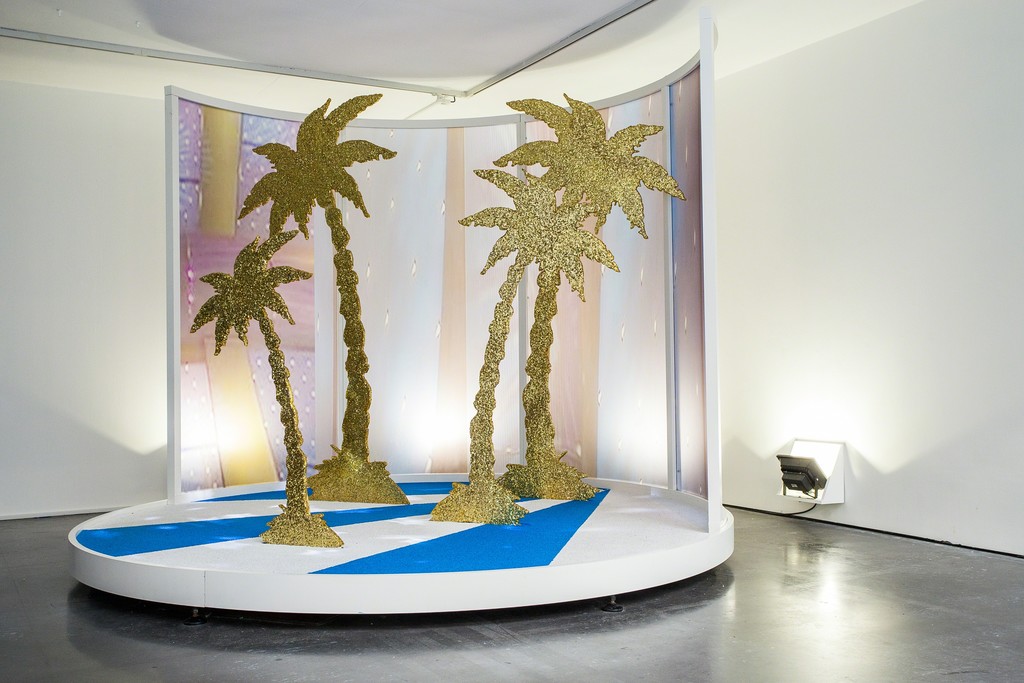Installation view of "Doug Fishbone's Leisure Land Golf" at New Art Exchange, Nottingham (2016) Photo by Bartosz Kali Installation view of "Doug Fishbone's Leisure Land Golf" at New Art Exchange, Nottingham (2016) Photo by Bartosz Kali