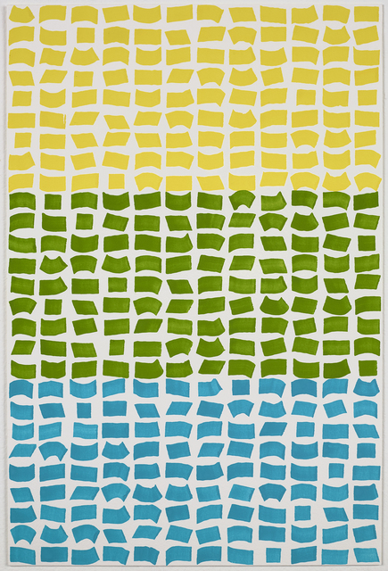 Jacob Ouillette, ‘Yellow/Green/Blue 108’, 2018, Painting, Watercolor on paper, NAVA Contemporary