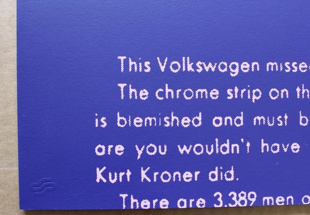 Andy Warhol, ‘Volkswagen (FS II.358)’, 1985, Reuben Colley Fine Art