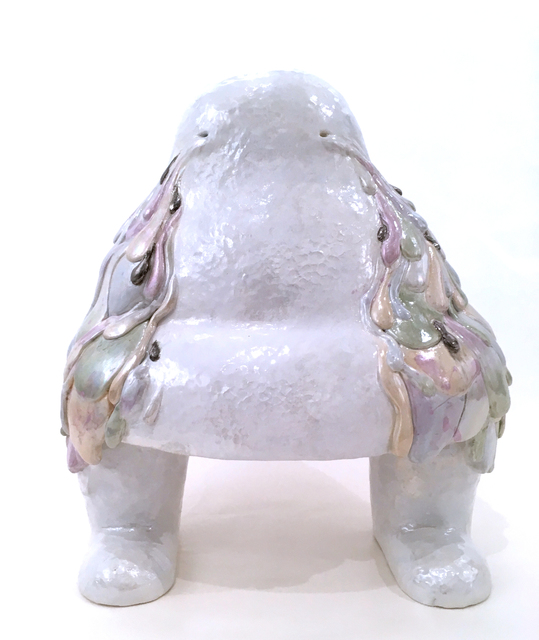 Shamona Stokes, ‘Holographic Buddha’, 2018, Sculpture, Hand-built ceramic, Deep Space Gallery