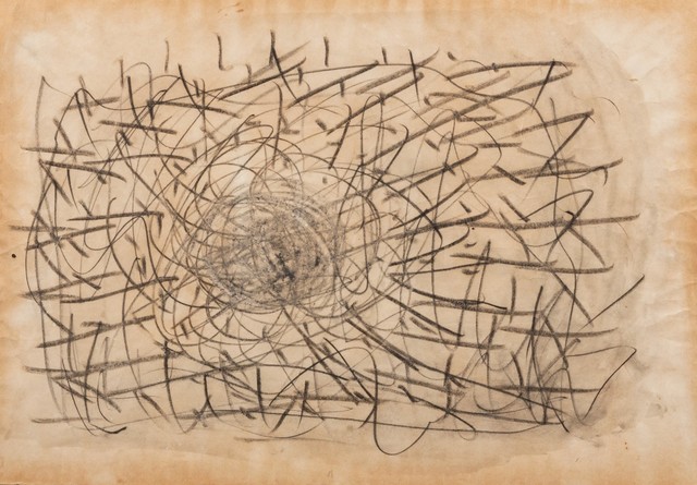 Tancredi, ‘Composition’, Mixed Media, Mixed media on scheetbook paper, Finarte