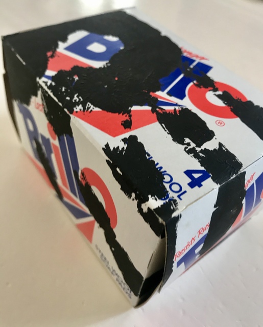 Mike Bidlo, ‘Brillo Box with palm paint print’, ca. 1990, MultiplesInc Projects